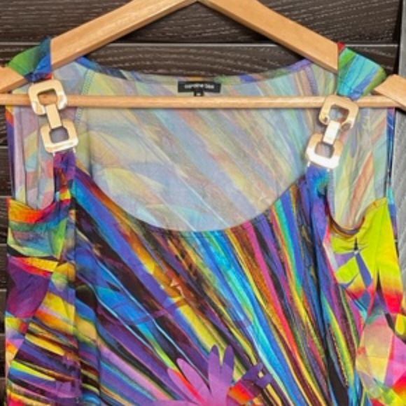 Colorful top with metal details - Picture 2 of 2